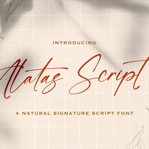 Alatas Script - Signature Font cover image.