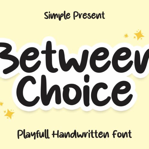 Between Choice | Script Font cover image.