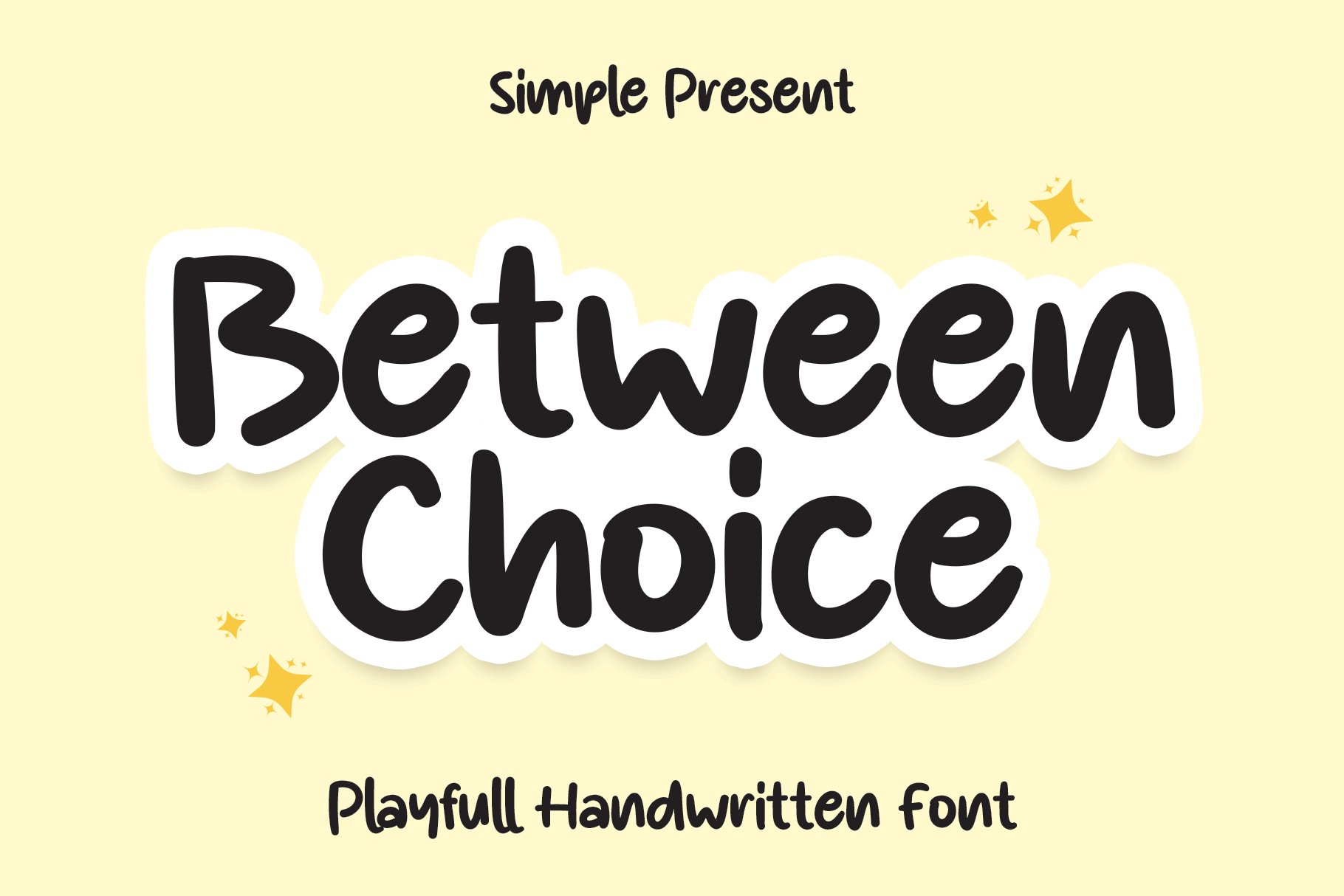 Between Choice | Script Font cover image.