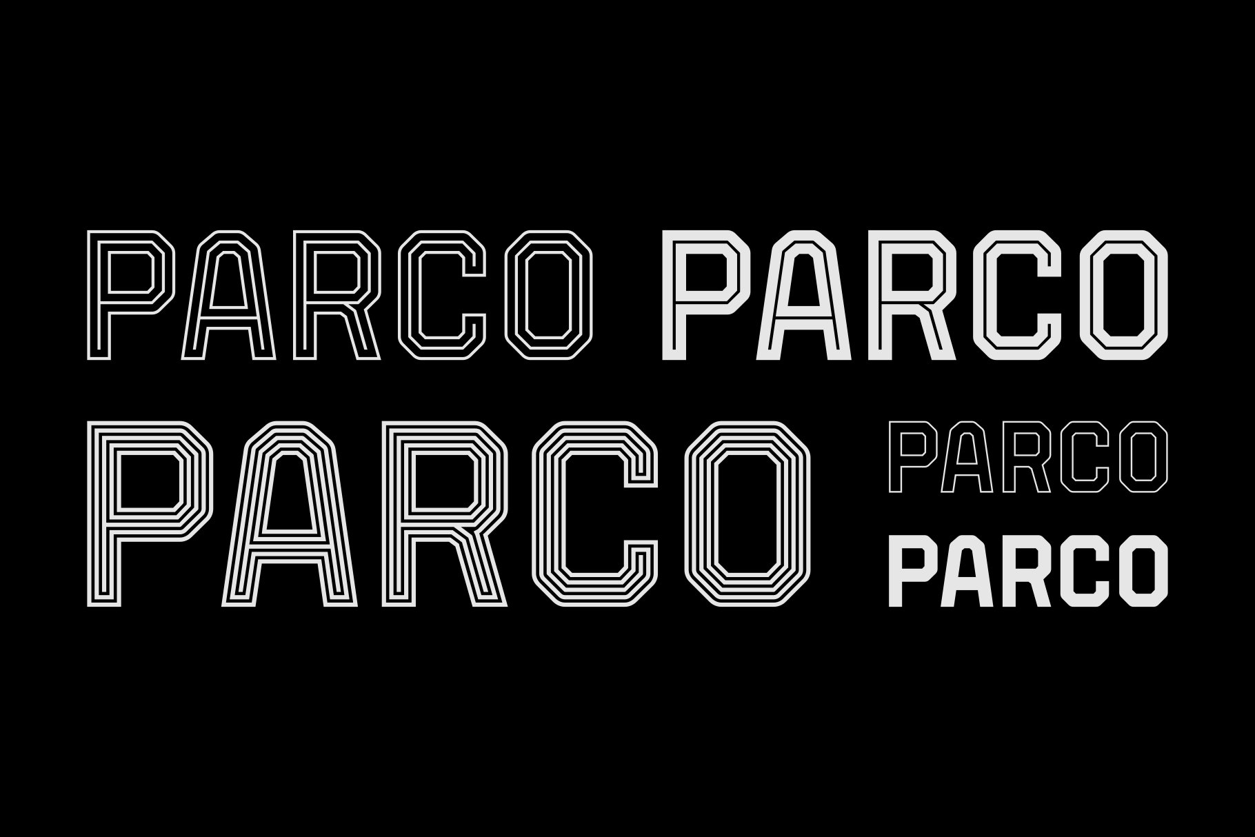 Parco – Font Family preview image.
