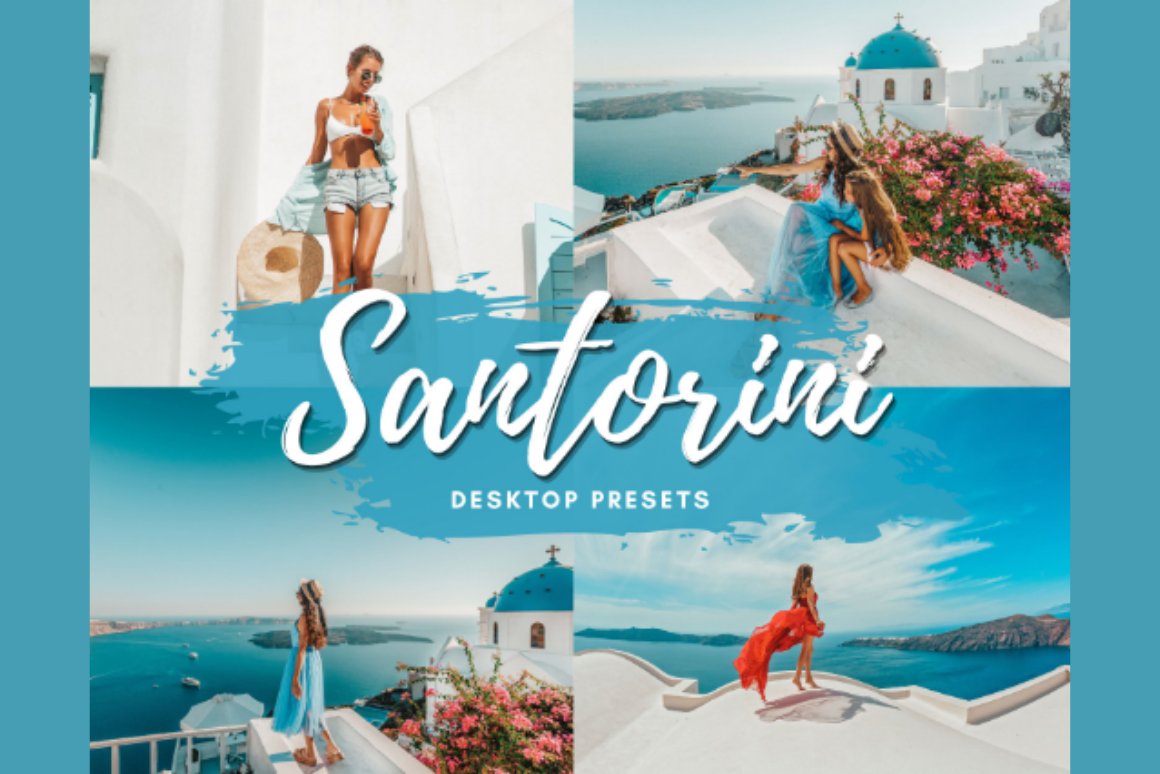 SANTORINI Desktop Lightroom Presetscover image.