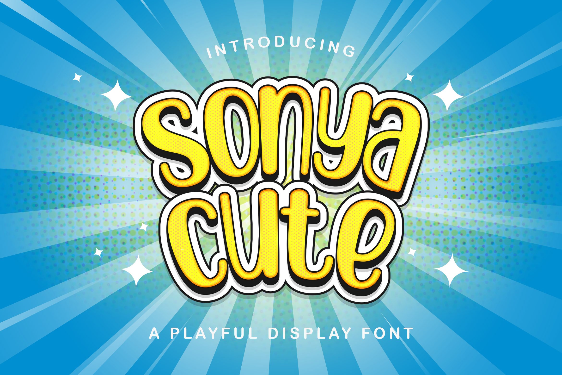 Sonya Cute - Playful Display Font cover image.