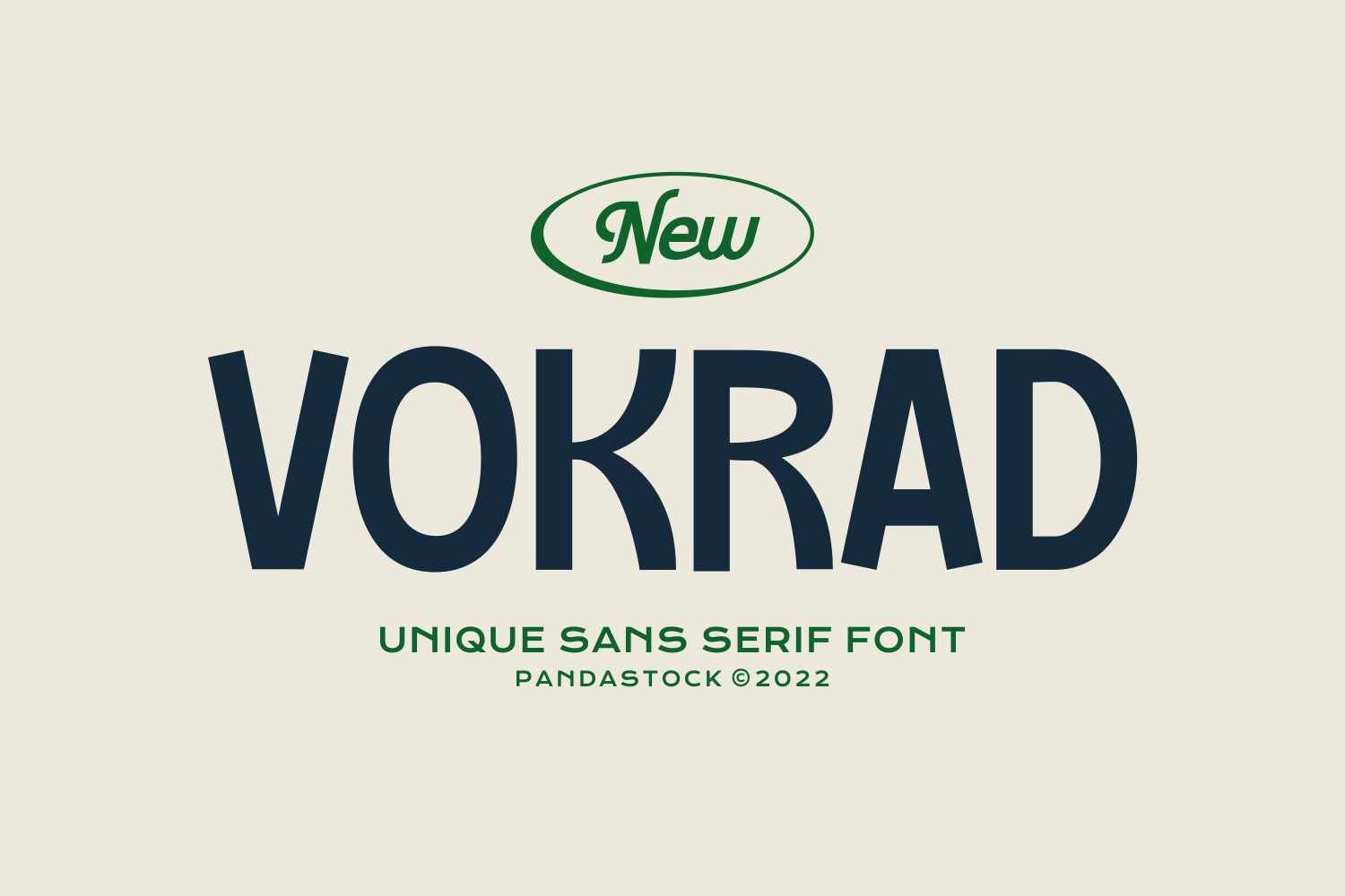 Vokrad Modern Vintage Font cover image.