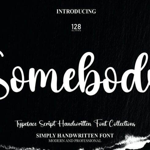 Somebody | Script Font cover image.