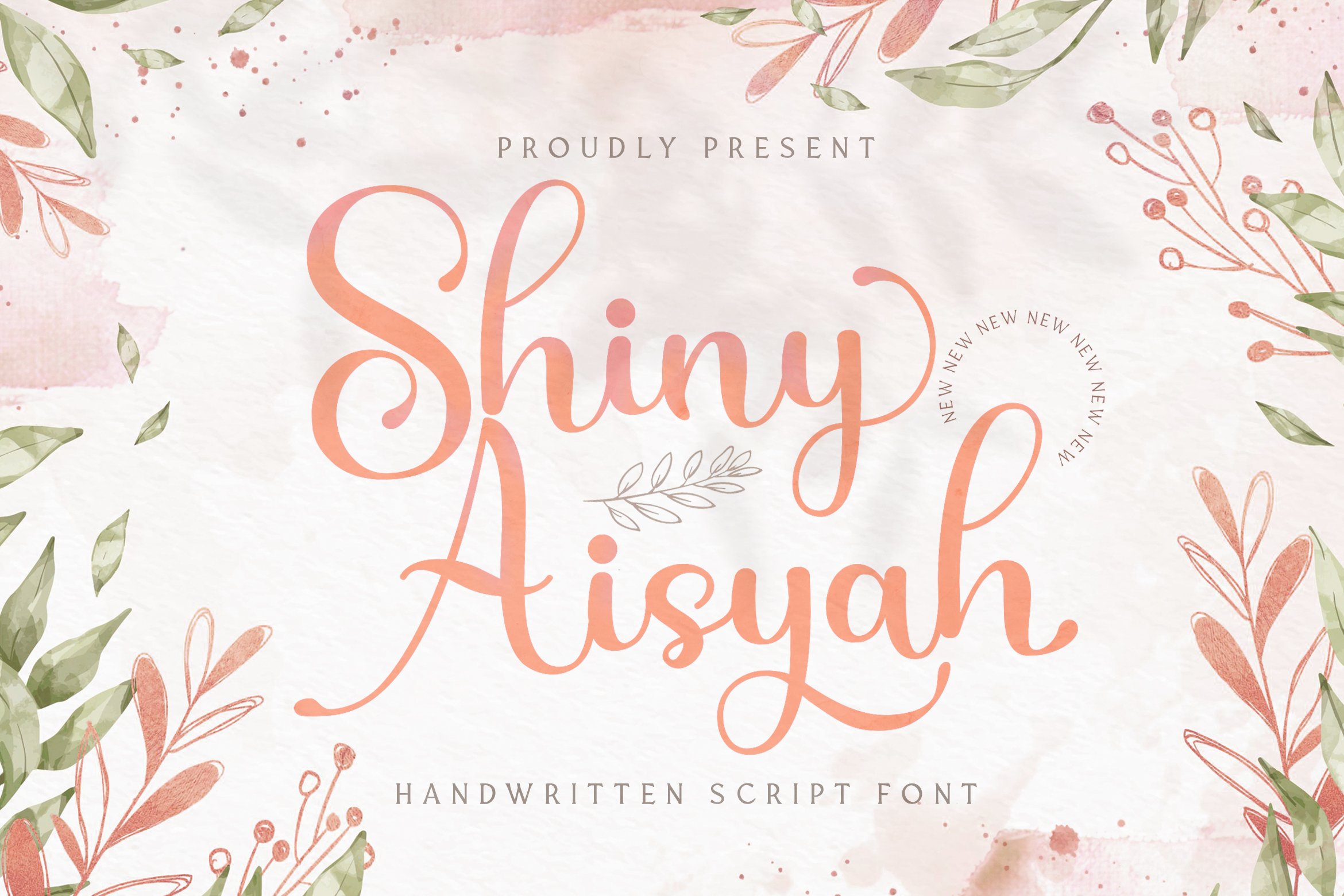Shiny Aisyah - Handwritten Font cover image.