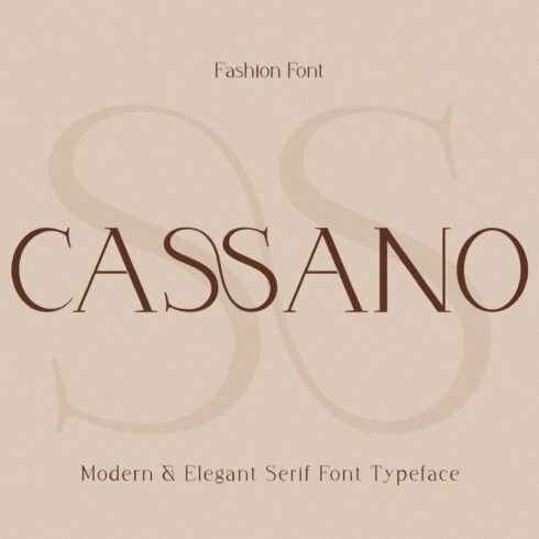 Cassano - Modern Serif Typeface cover image.