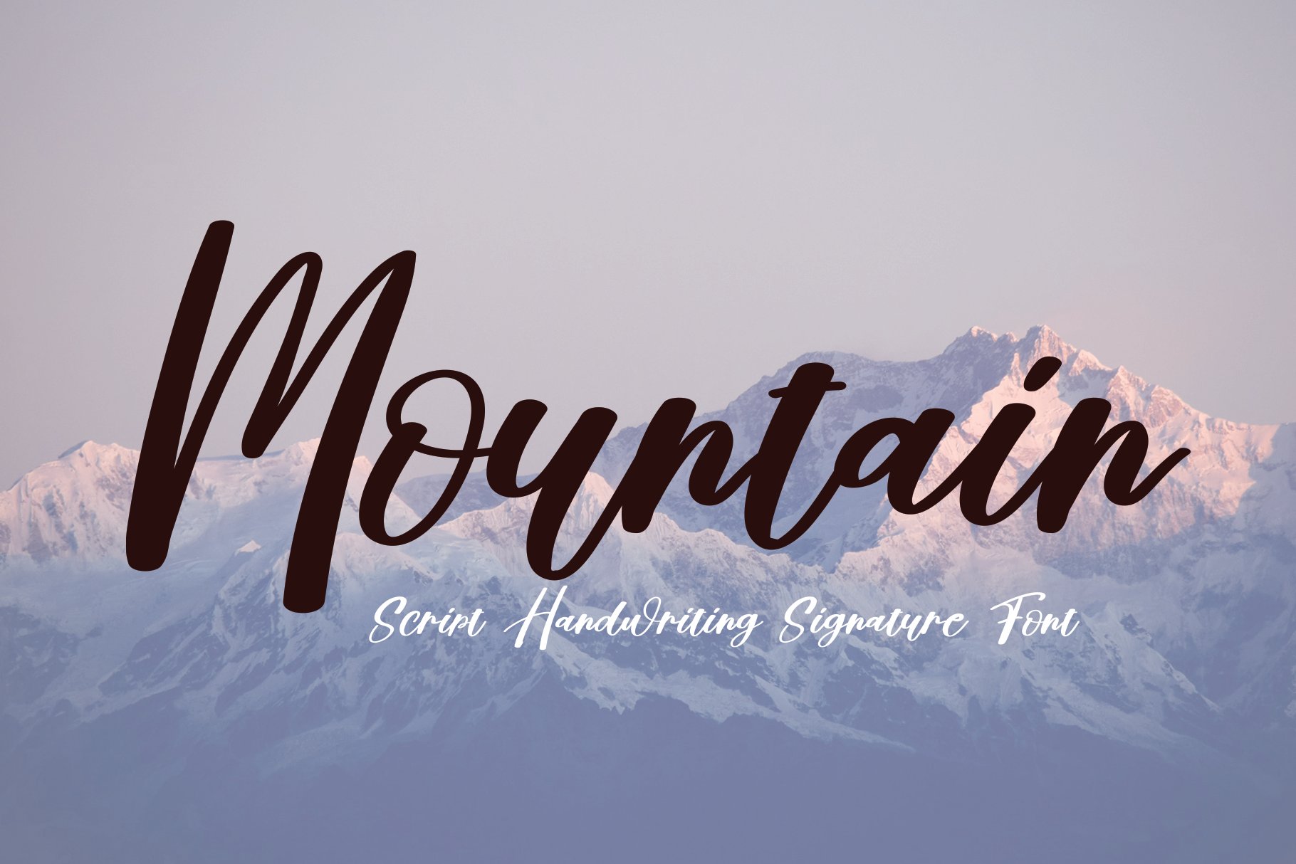 Mountain | Script Font cover image.