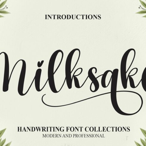 Milksake | Script Font cover image.