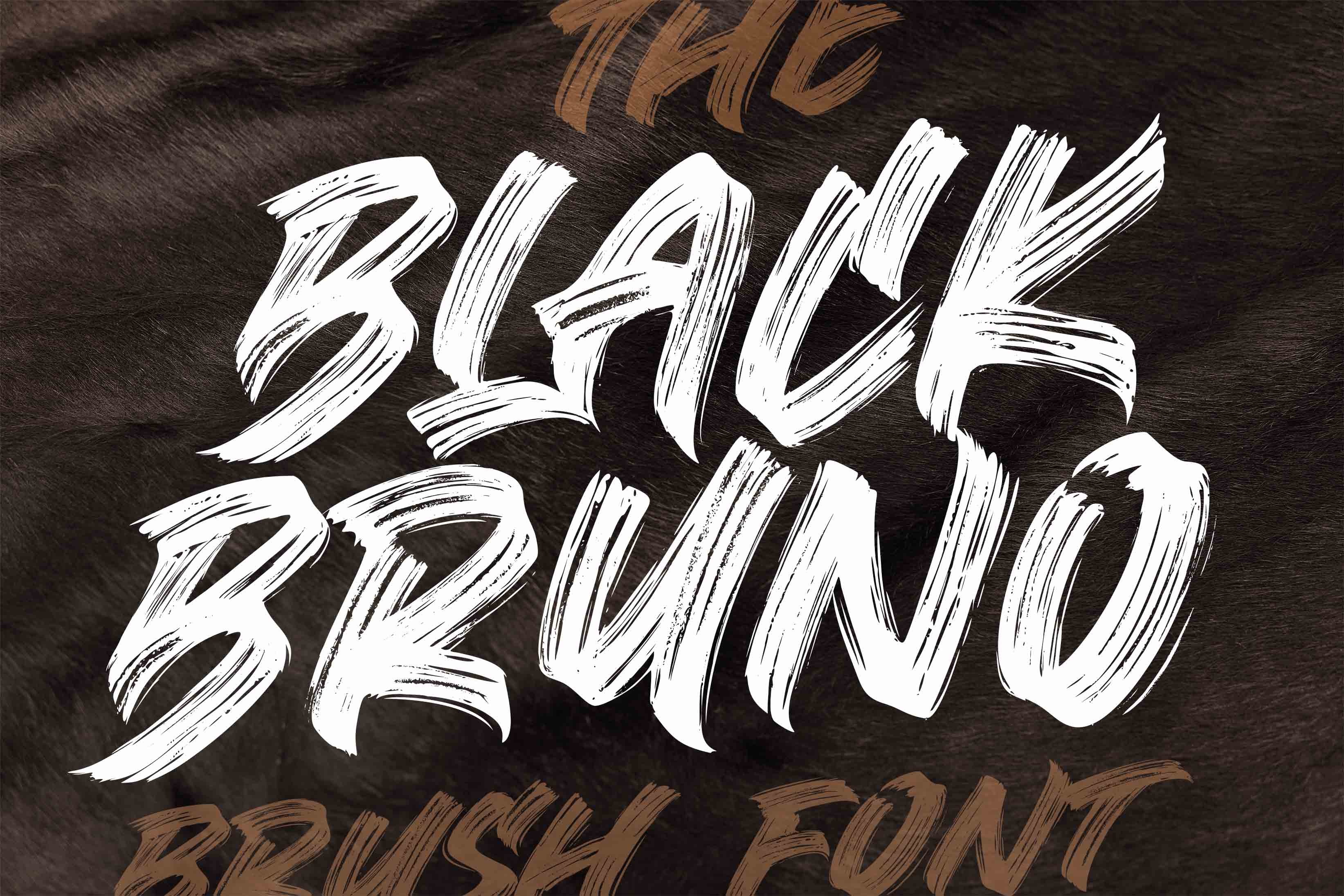 SALE! BLACK BRUNO // Brush Font cover image.