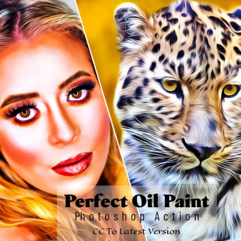 Perfect Oil Paint Photoshop Actioncover image.