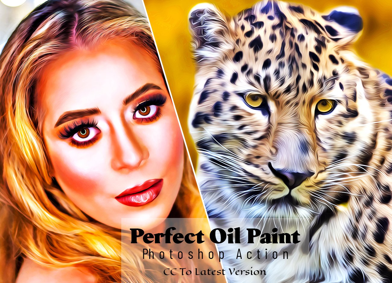 Perfect Oil Paint Photoshop Actioncover image.