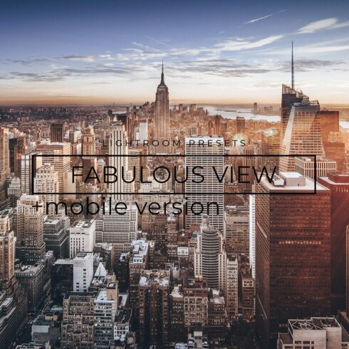 22 Fabulous View LR Presetscover image.