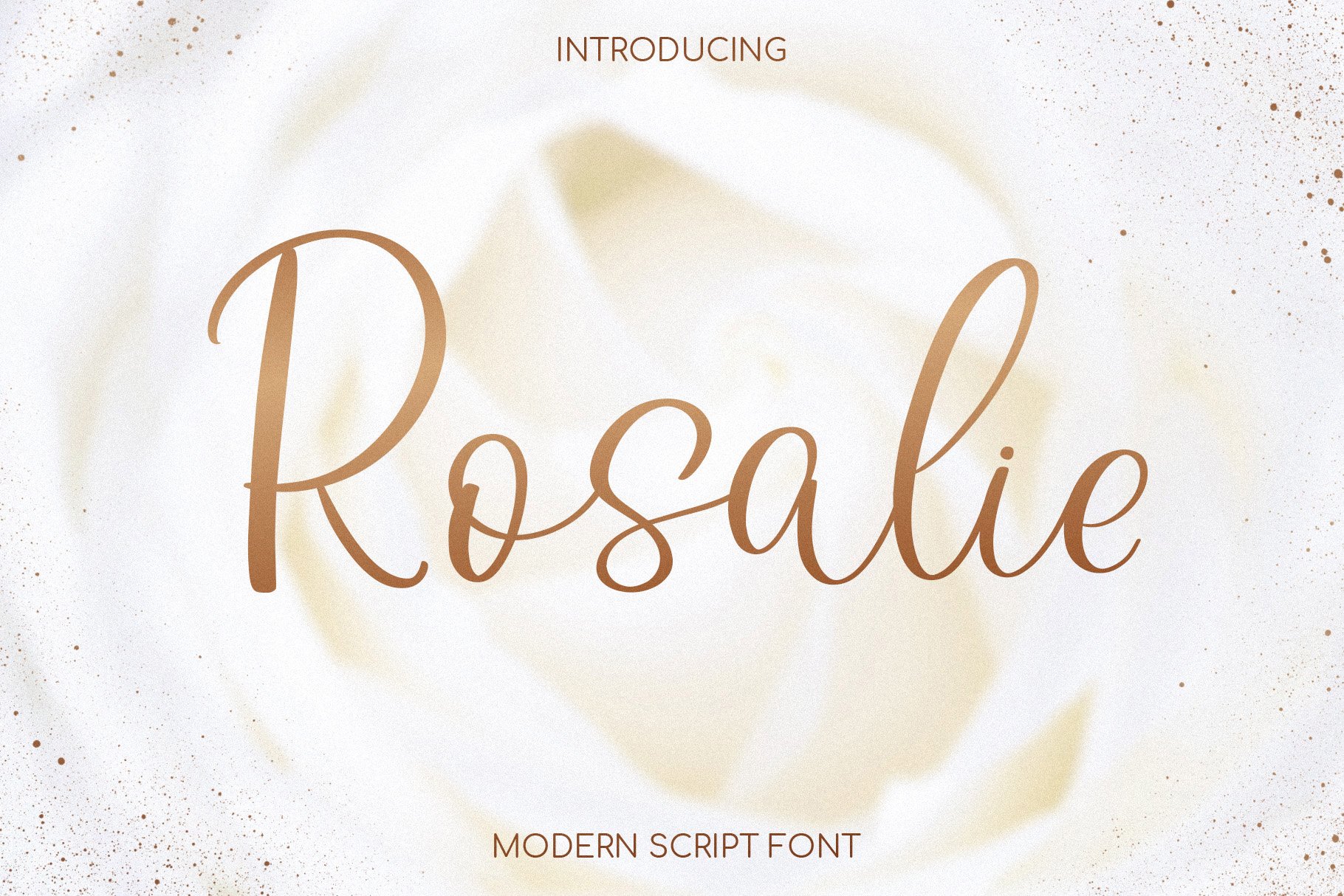 Rosalie - modern script cover image.