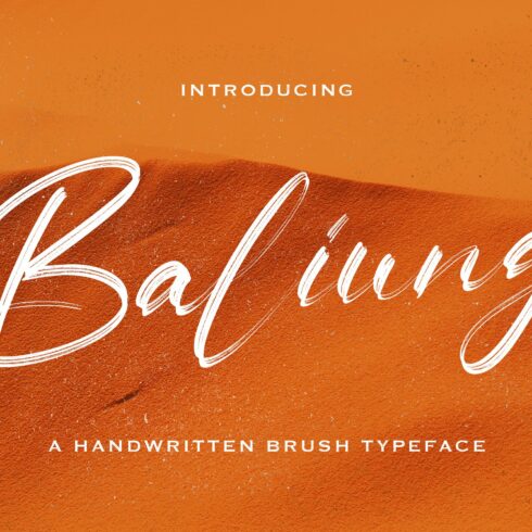 Baliung - Handwritten Font cover image.