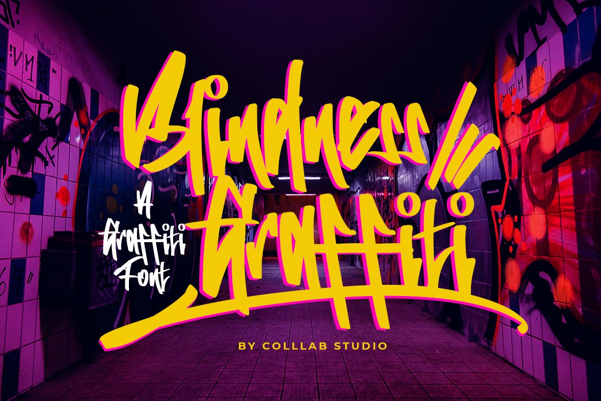 Blindness Graffiti | A Graffiti Font cover image.