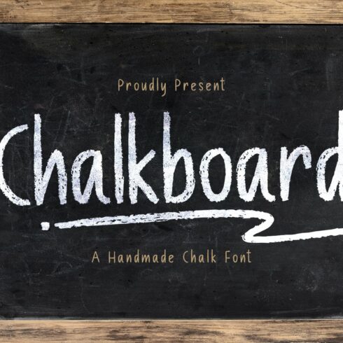 Chalk Board - A Handmade Chalk Font cover image.