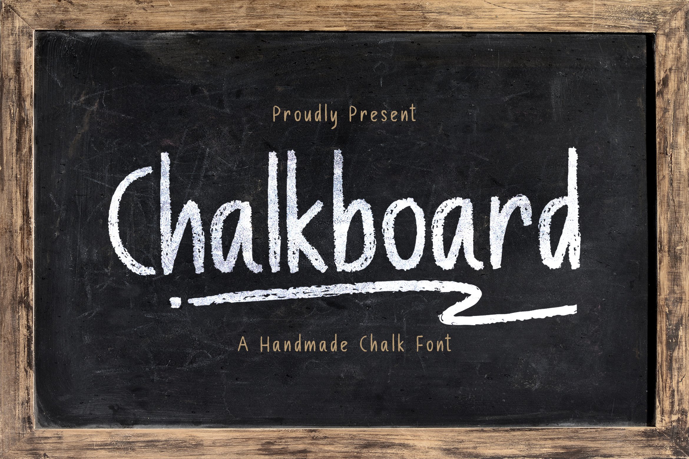 Chalk Board - A Handmade Chalk Font cover image.