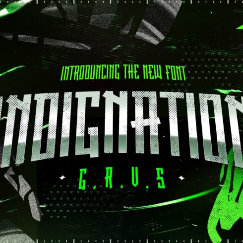 GRVS Indignation Font cover image.