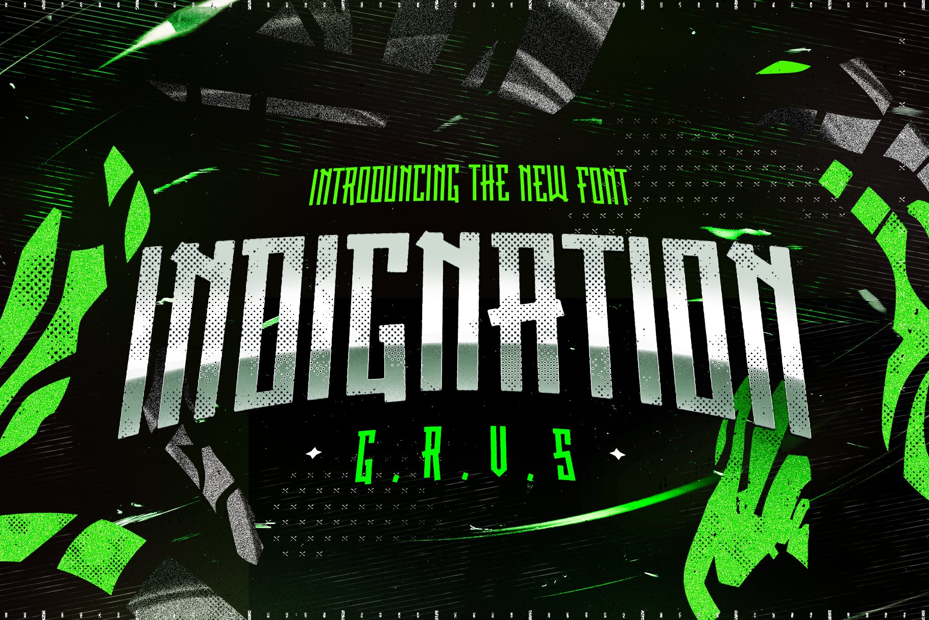 GRVS Indignation Font cover image.