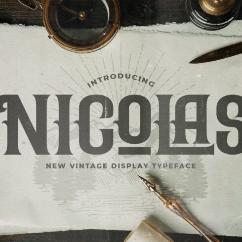 Nicolas - Victorian Style Font cover image.