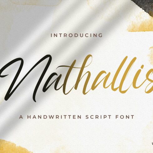 Nathallis - Handwritten Font cover image.