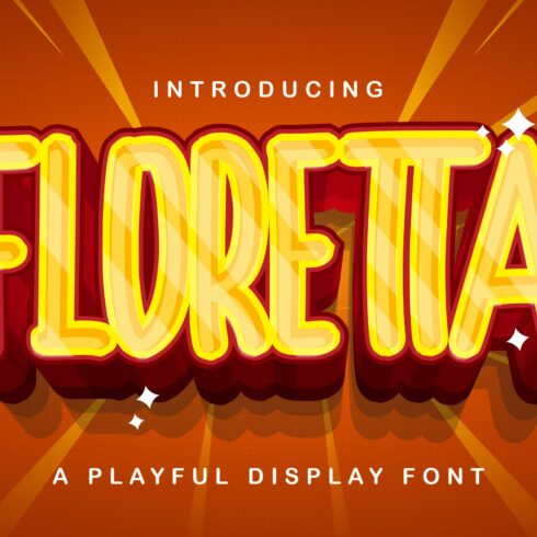 FLORETTA - Playful Display Font cover image.