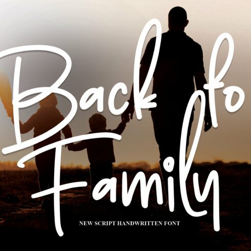 Back To Family | Script Font cover image.