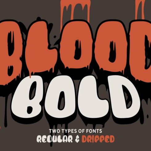 Blood Bold - Fun Halloween Two Fonts cover image.