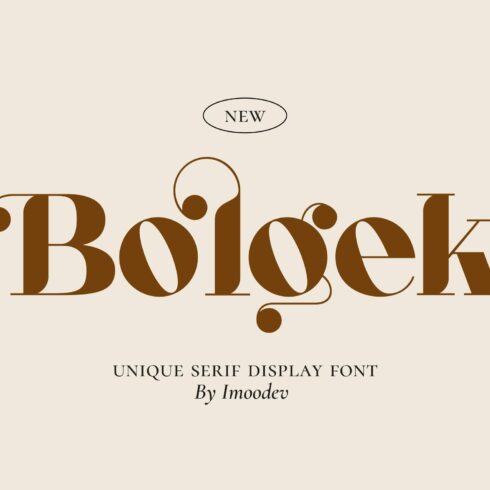 Bolgek - Luxury Font cover image.