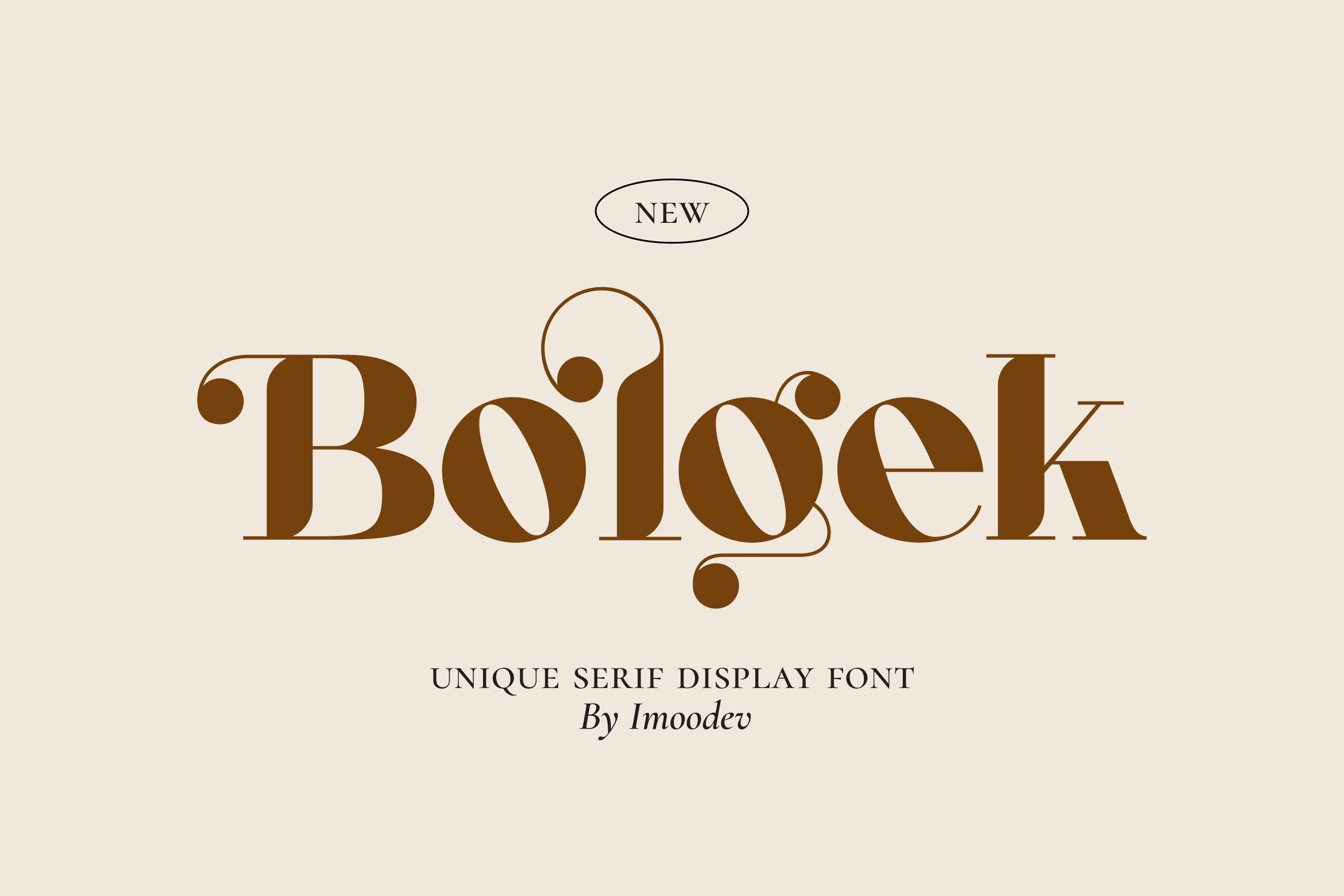 Bolgek - Luxury Font cover image.