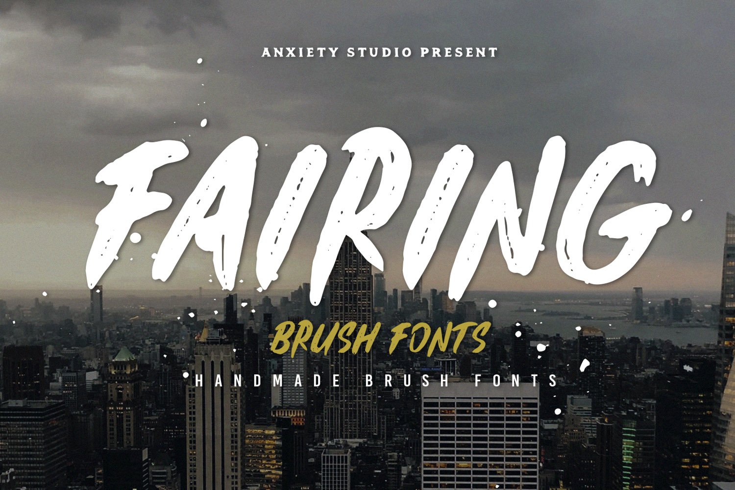 Fairing Brush Fonts 30% OFF preview image.