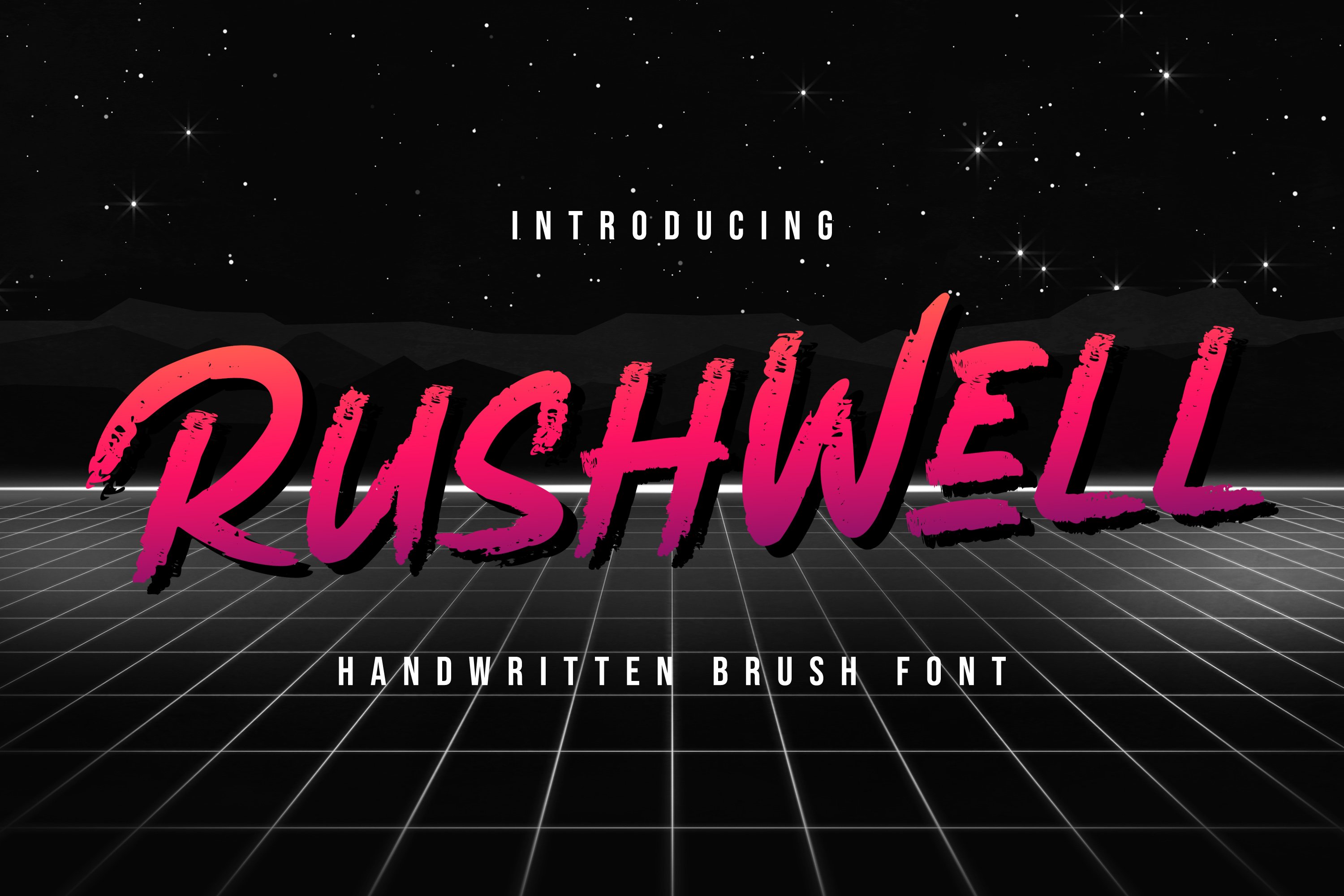 Rushwell - Brush Font cover image.