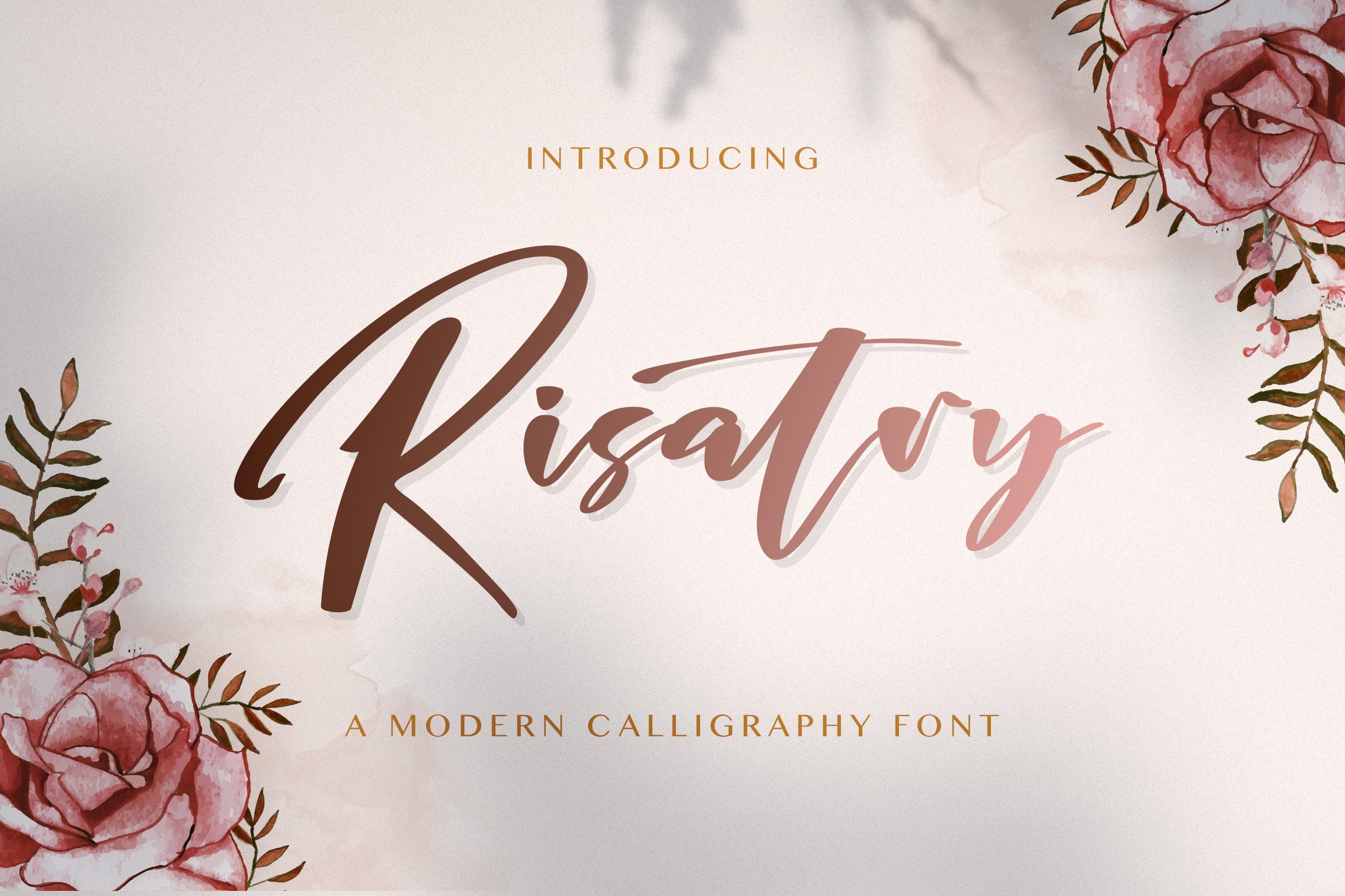 Risatry - Calligraphy Font cover image.