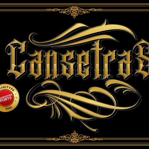 Cansetras - Blackletter Fonts cover image.