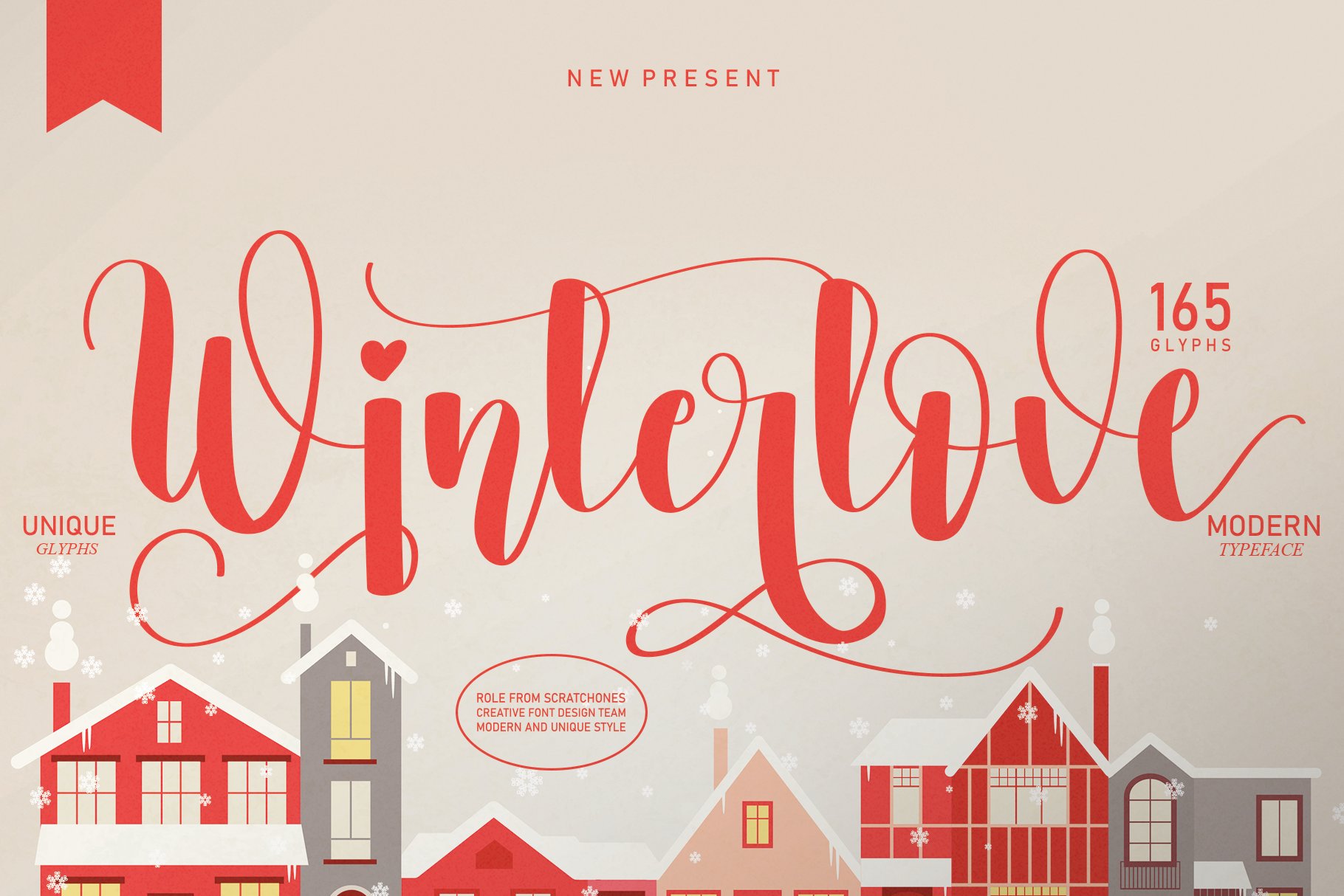 Winterlove | Script font cover image.