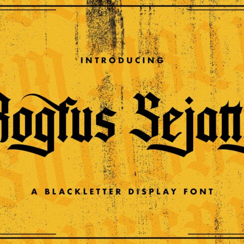 Rogfus Sejatty - Blackletter Font cover image.