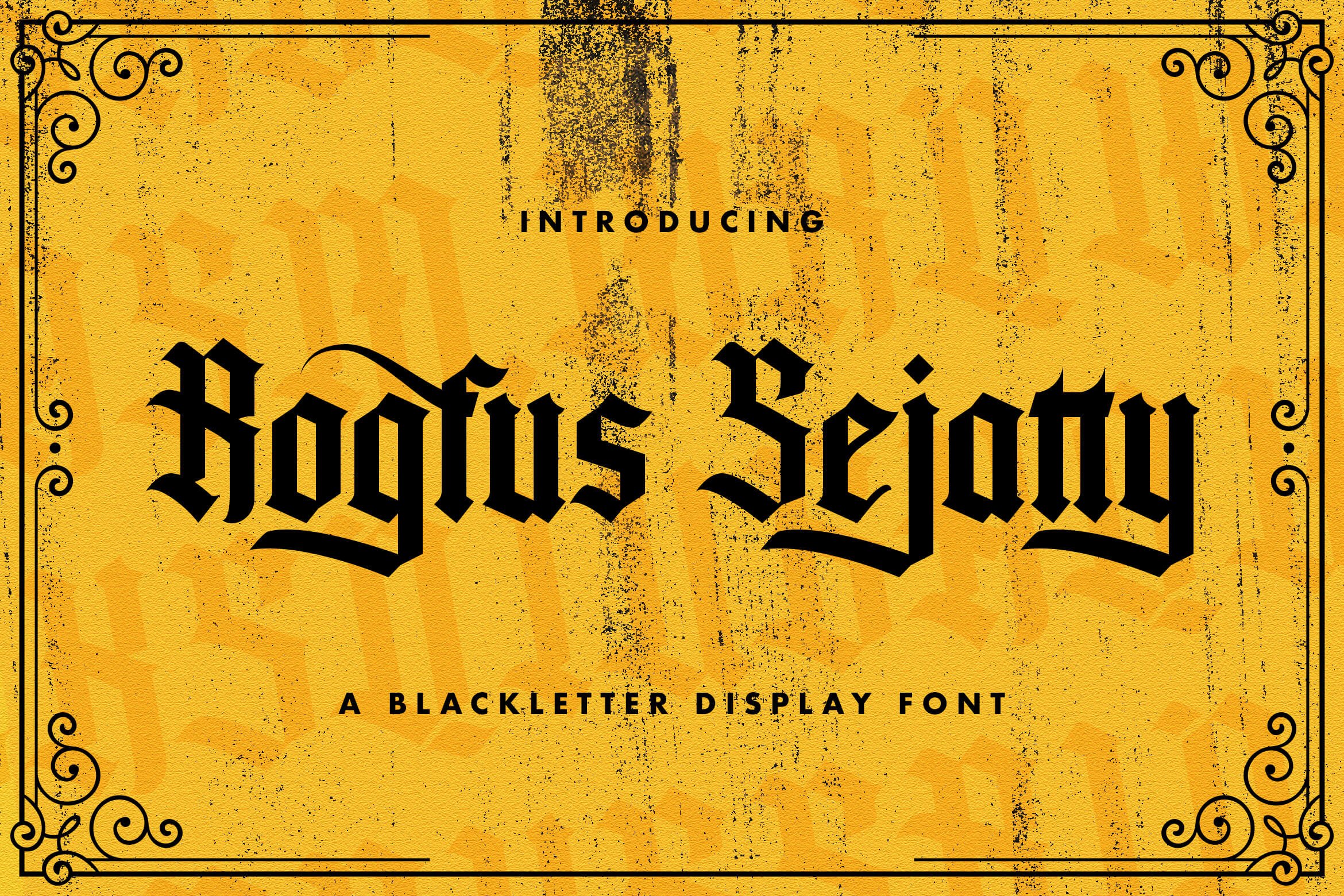 Rogfus Sejatty - Blackletter Font cover image.