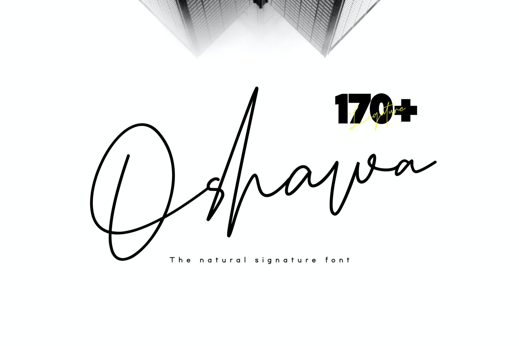 Oshawa - Signature Font cover image.