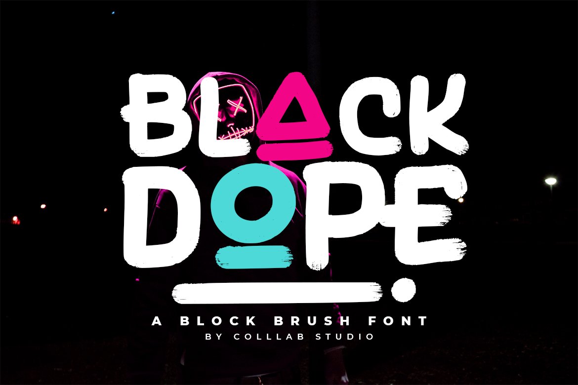 Black Dope | A Brush Font cover image.