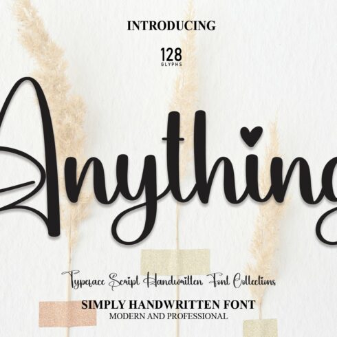 Anything | Script Font cover image.