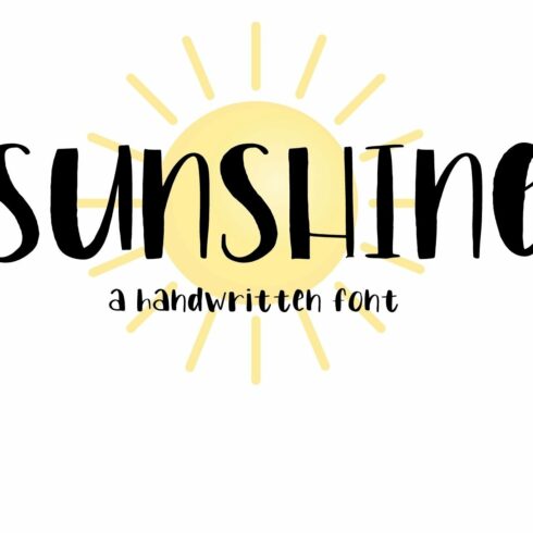 Sunshine Handwritten Font cover image.