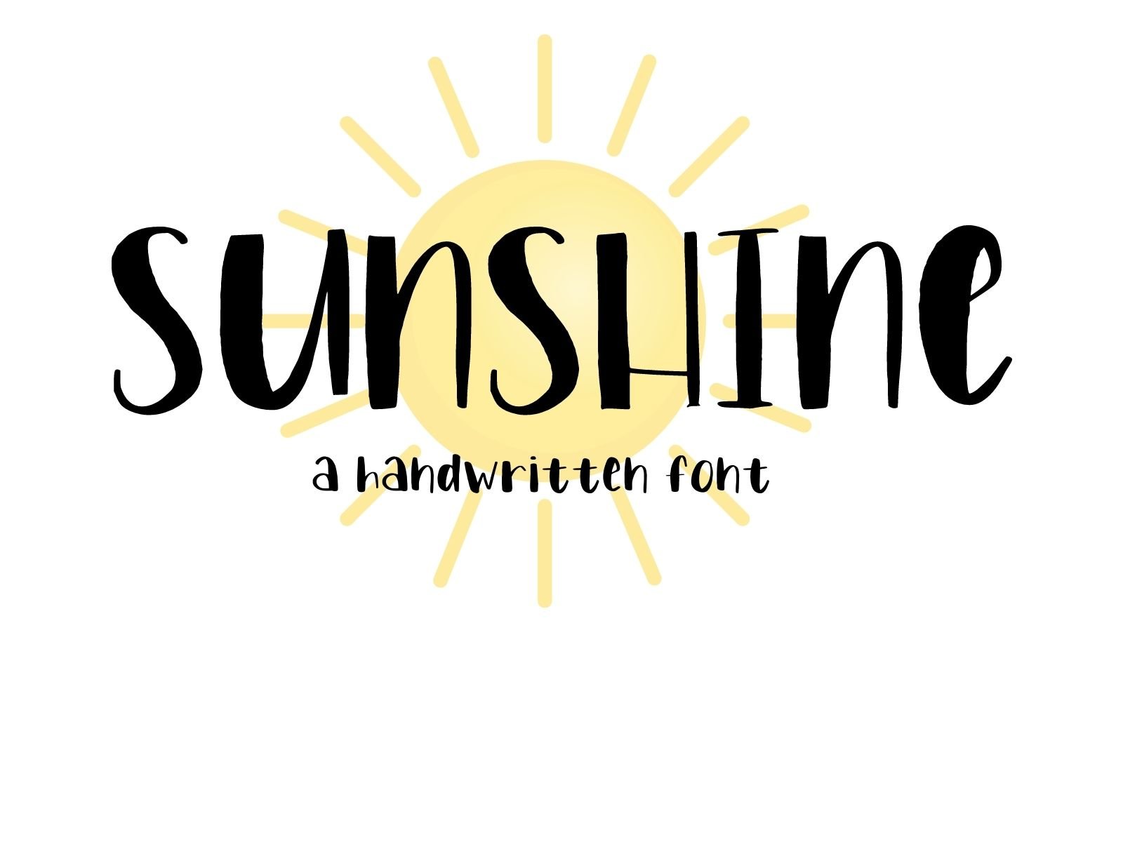 Sunshine Handwritten Font cover image.