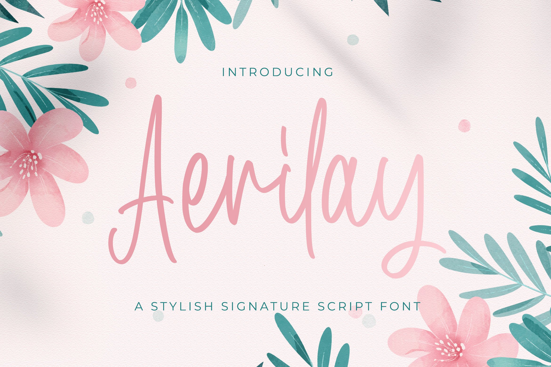 Aerilay - Handwritten Font cover image.
