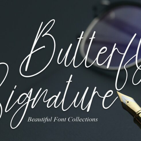 Butterfly Signature | Script Font cover image.