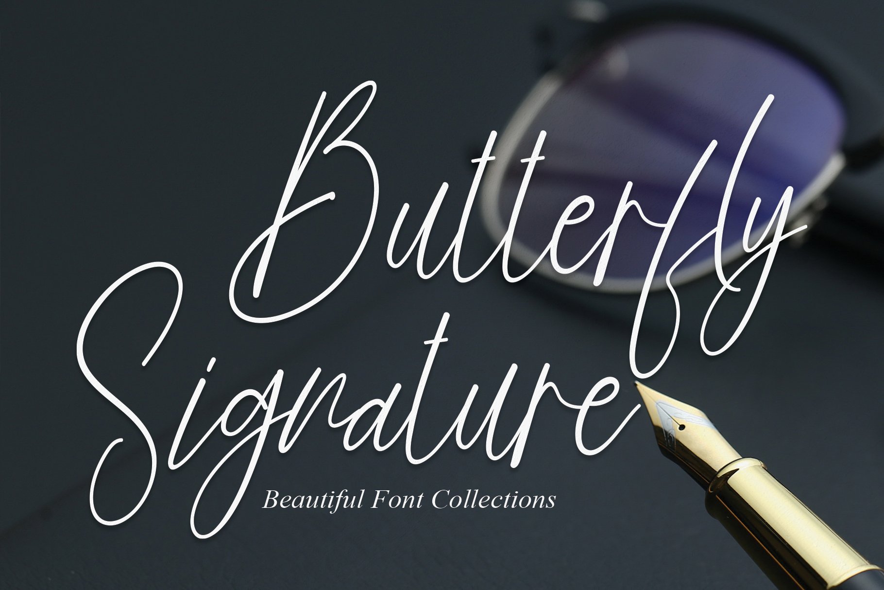 Butterfly Signature | Script Font cover image.