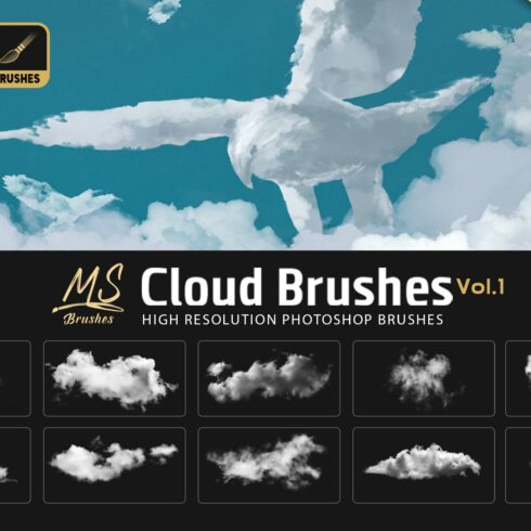 Cloud Photoshop Brushescover image.