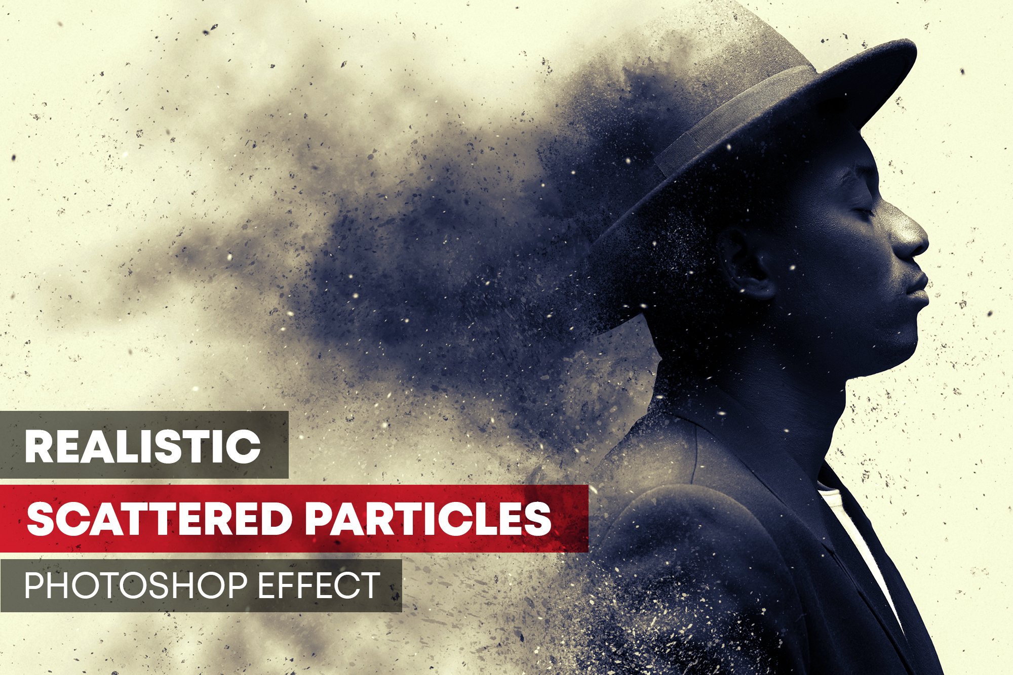 Scattered Particles Photoshop Effectcover image.