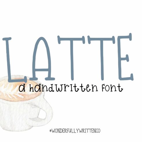 Latte Handwritten Font cover image.