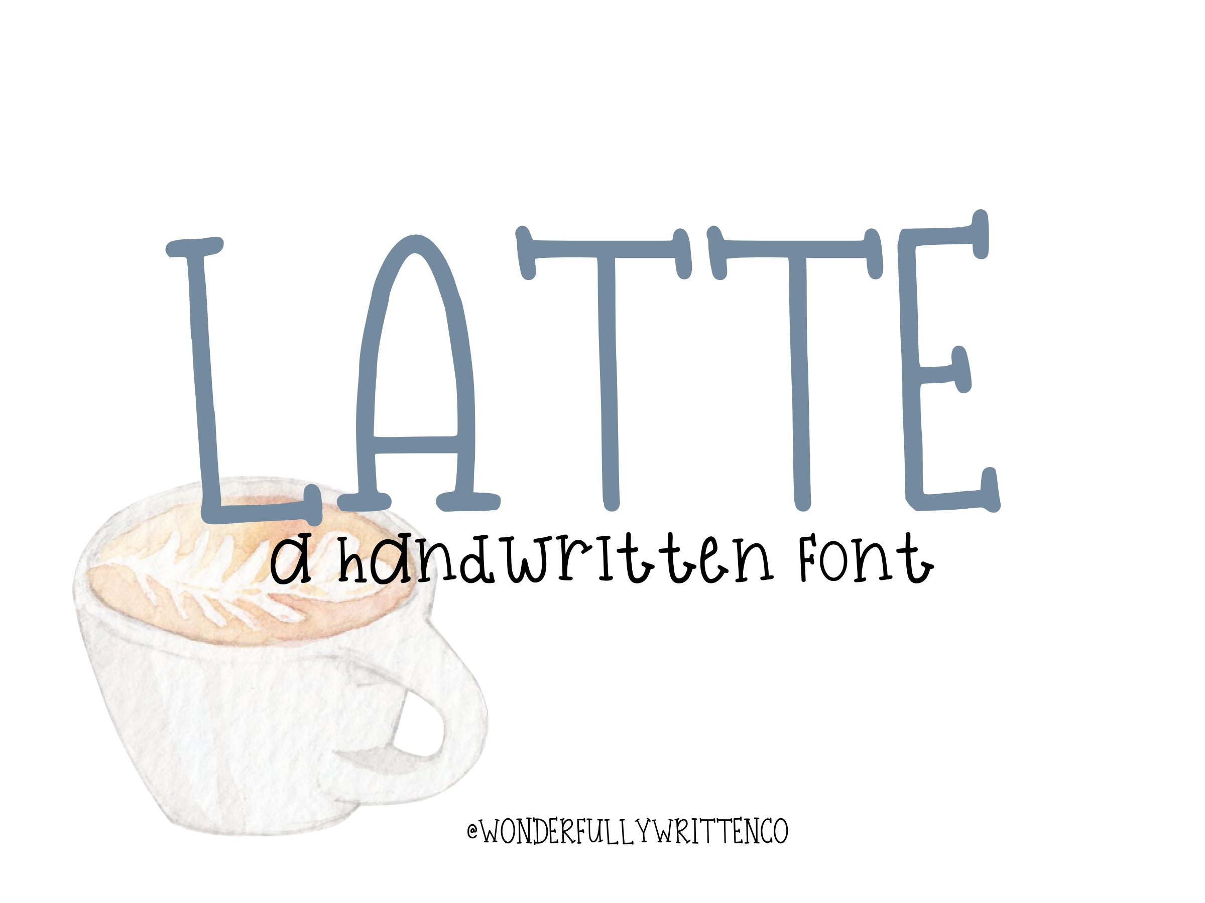 Latte Handwritten Font cover image.