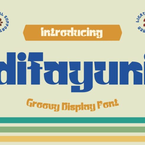 difayuni | Groovy Retro Font cover image.